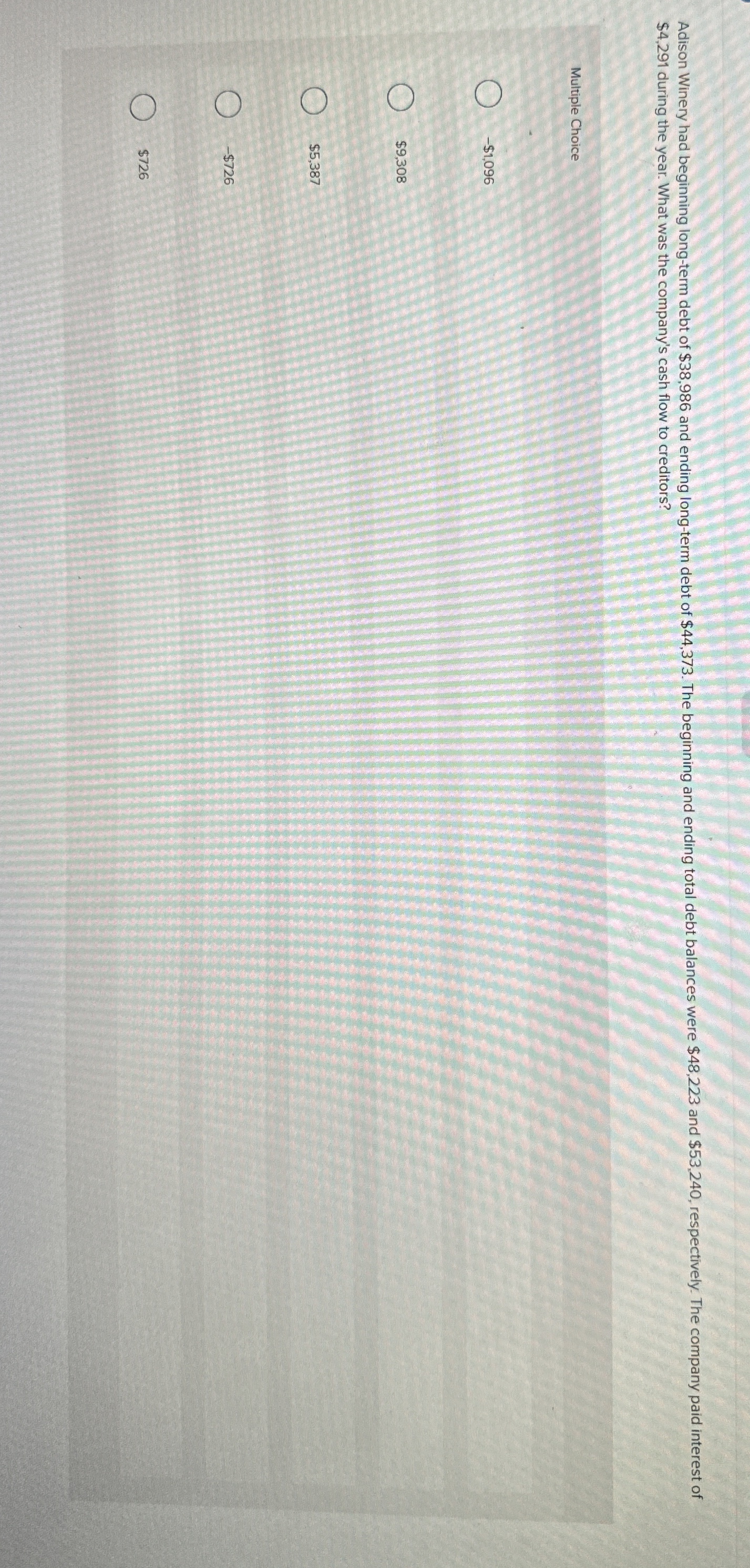  $4,291 during the year. What was the company's cash flow to