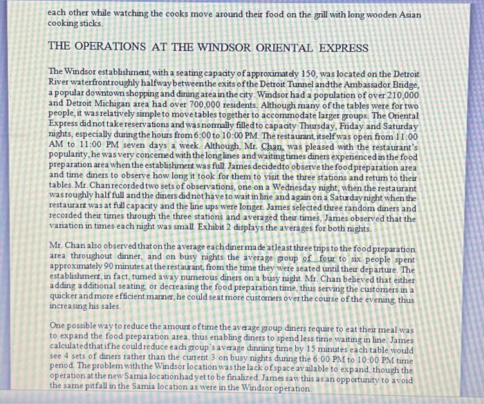 On May, 02 2016, James Chan, the owner of the Onental Express