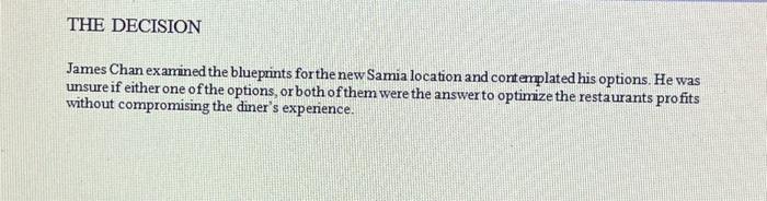 very successful, Mr. Chan was considering changing the preliminary design of the