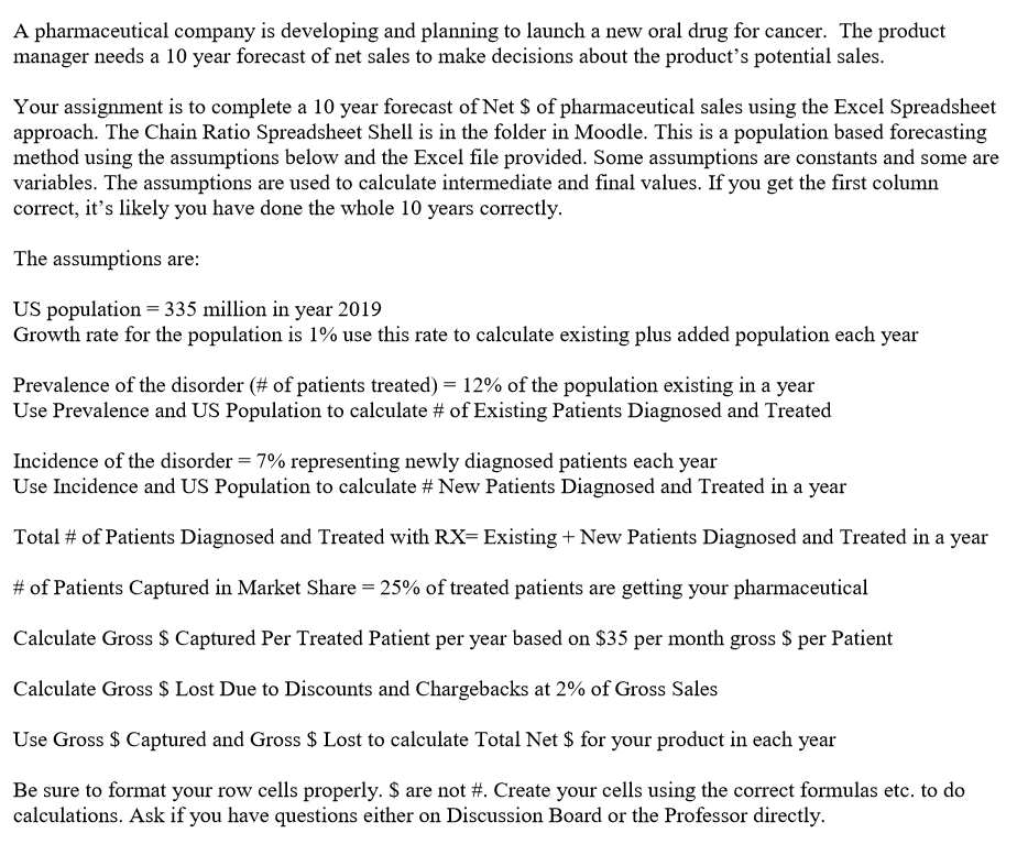  A pharmaceutical company is developing and planning to launch a new