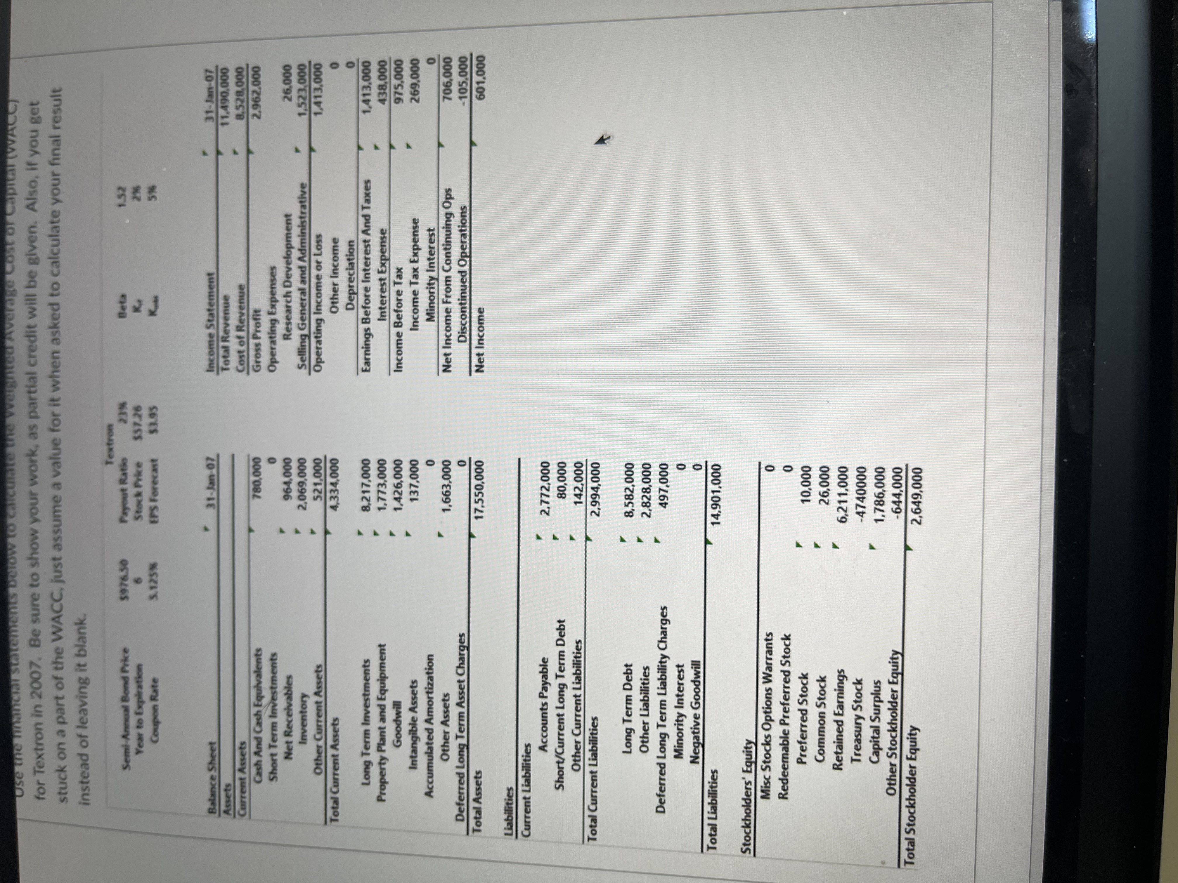  Using the capital asset pricing model, what is the cost of