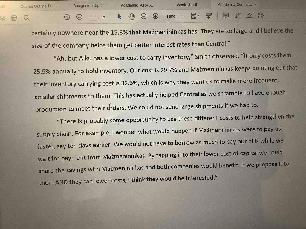 employees. Her two most trusted employees, chief financial officer, Fred Ferguson, and