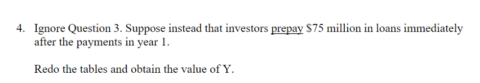 that investors prepay $75 million in loans immediately after the payments in