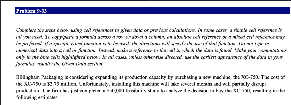 answer two blanks. NPV (000) Problem 9-33 Complete the steps below using