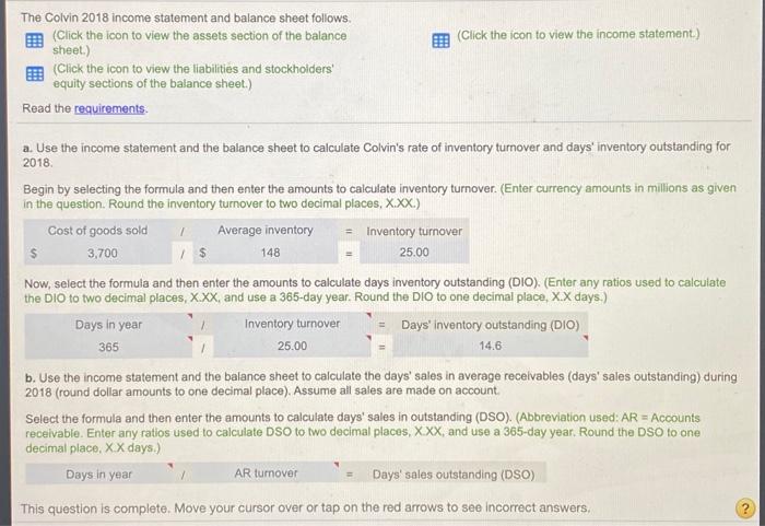 the assets section of the balance (Click the icon to view the
