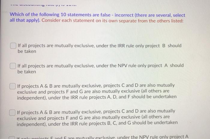 value. IRR = internal rate of return. MIRR = modified internal rate