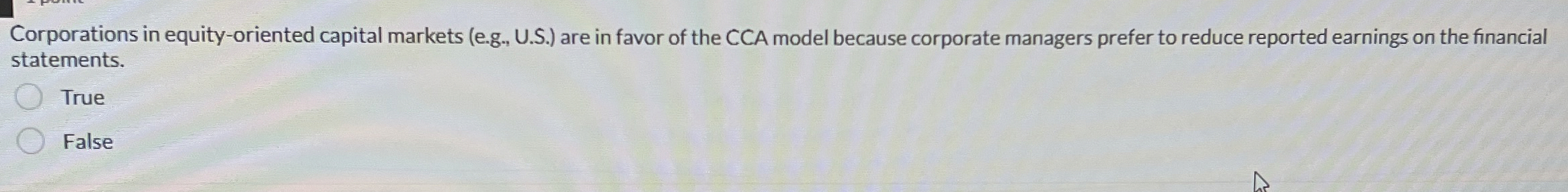  Corporations in equity-oriented capital markets (e.g., U.S.) are in favor of