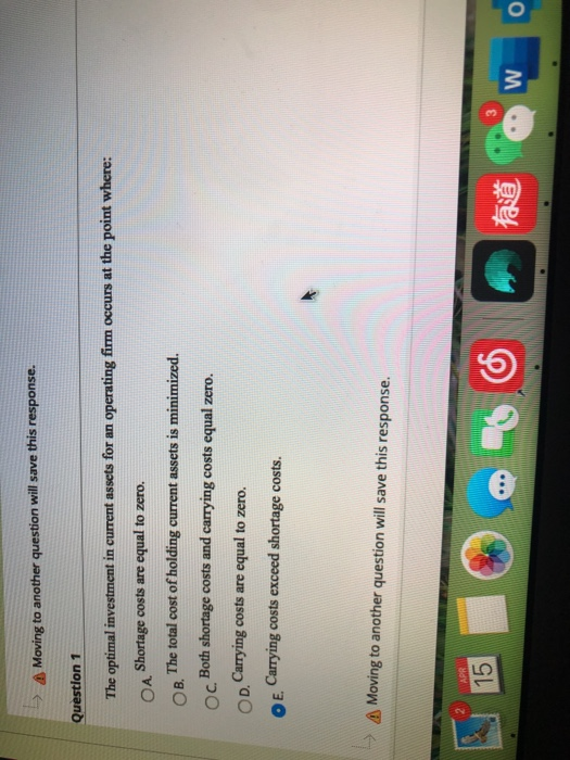  > 4 Moving to another question will save this response. Question