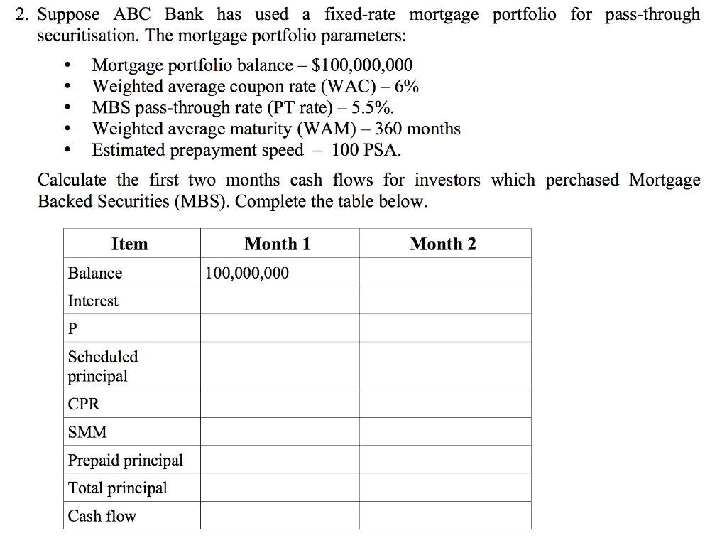 . . . 2. Suppose ABC Bank has used a fixed-rate