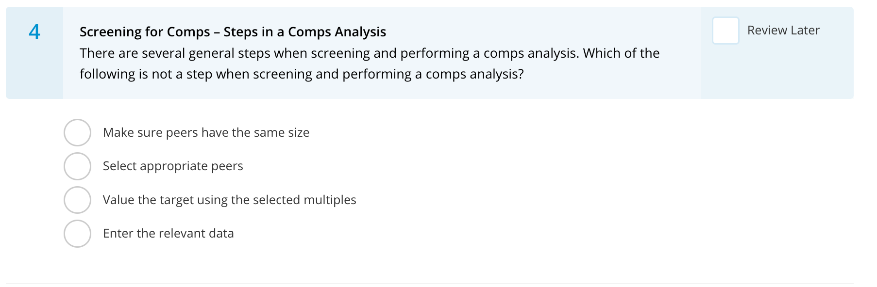 Going-concern approach Cost approach Introduction to Comparable Valuation Analysis - Relative Valuation