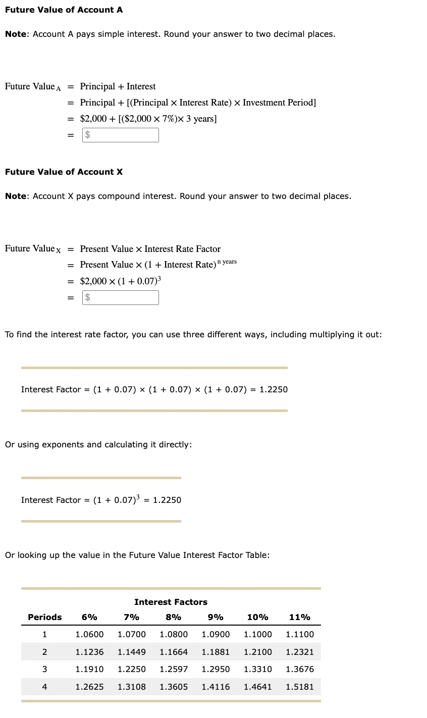 the concepts of the time value of money, you can determine the