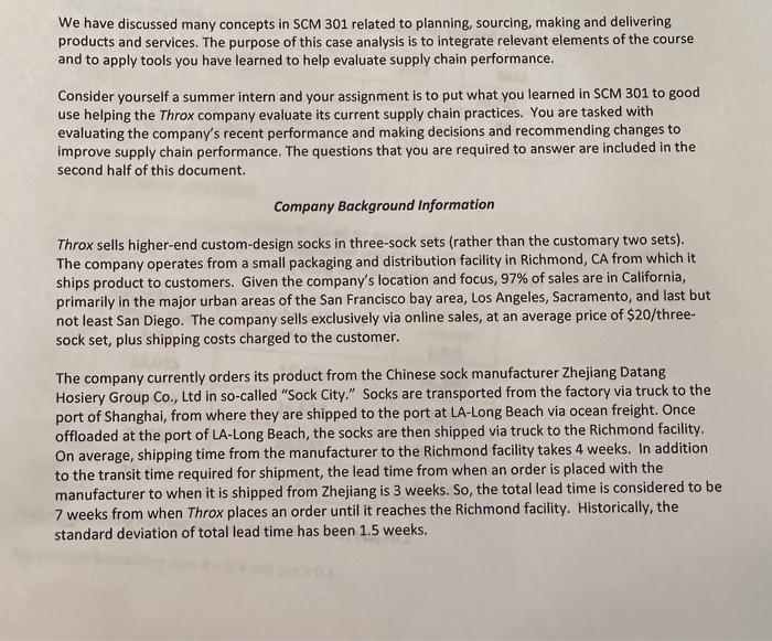  Help answer question 5. We have discussed many concepts in SCM