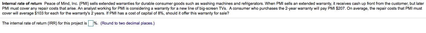 $5,000 per year. Assume that the firm has an opportunity cost of