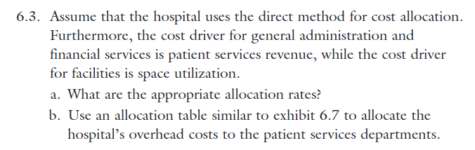data pertain to problems 6.3 through 6.6: St. Benedict's Hospital has three