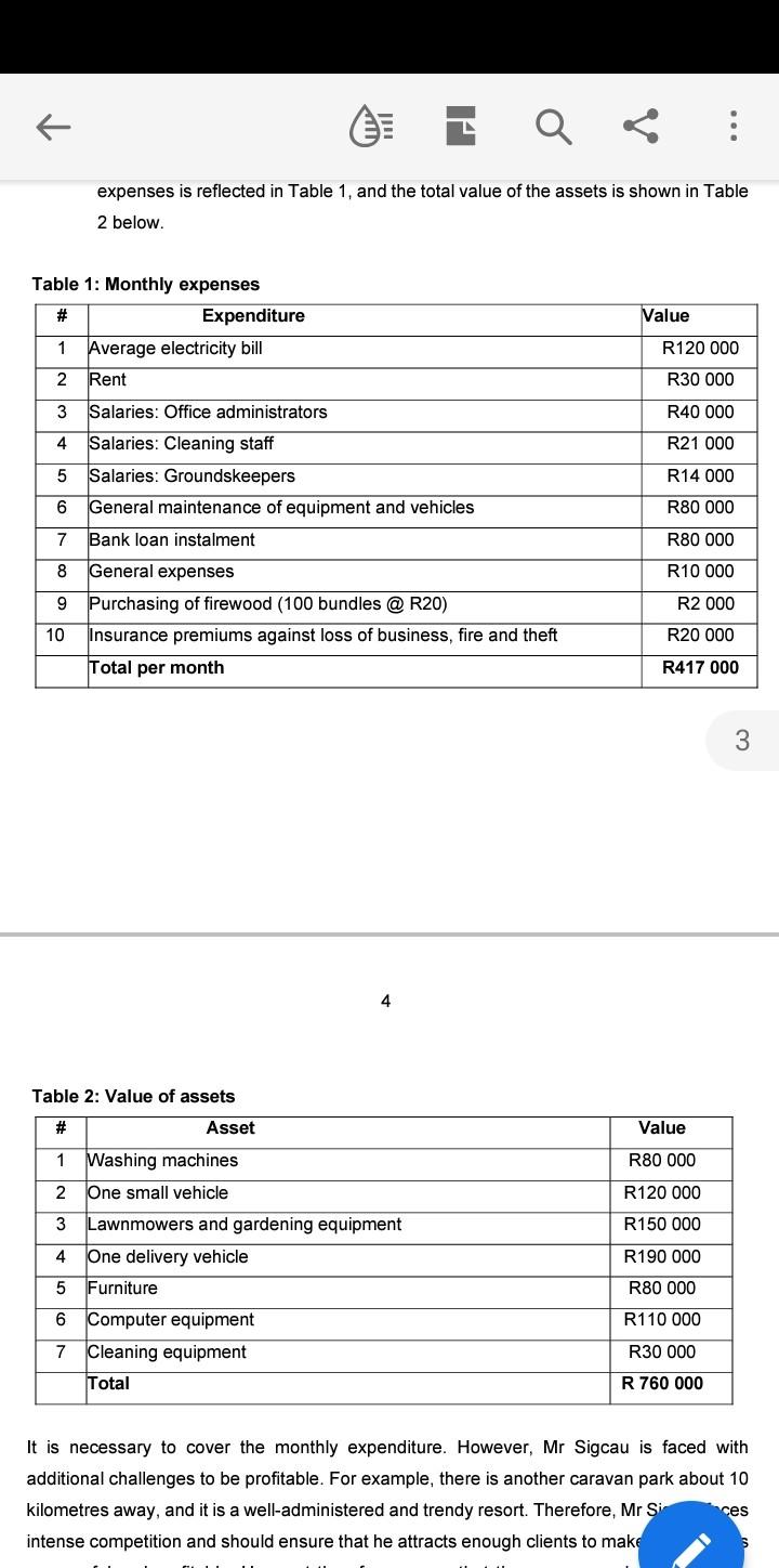 marks) Define operational risk as it applies to Mr Sigcau and elaborate