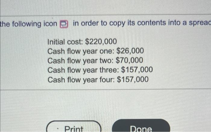 Net present value: Quark industries has a project with the following projected
