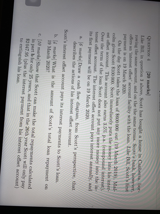 sells it at a yield of 5.9% p.a. a. [4 marks] Draw