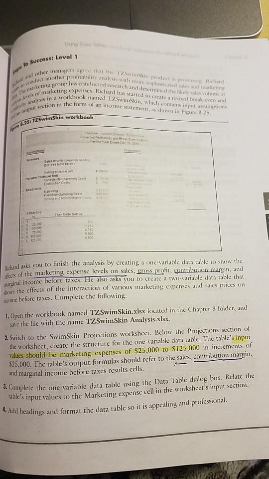 a trouble undesirable how to do the table if marketing exp is,