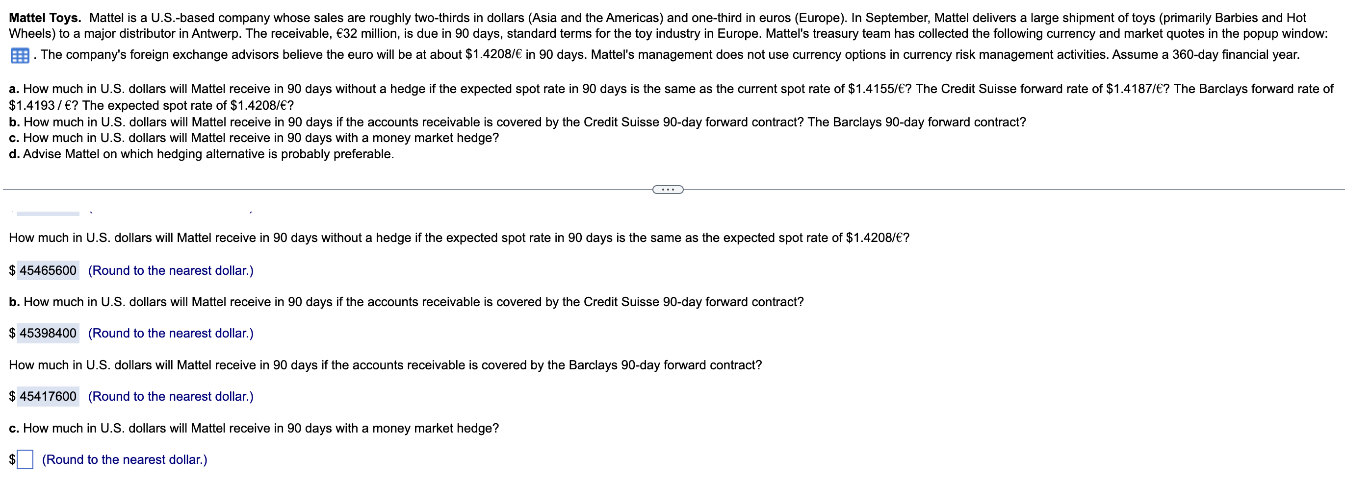 i only need part c and d for the study help thank