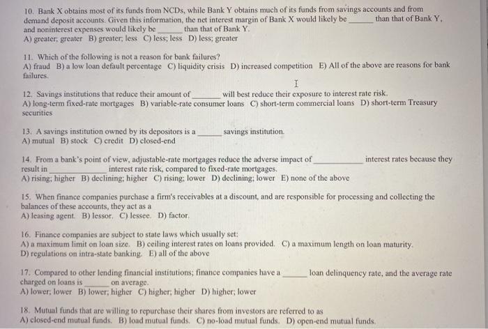  please answer 10-18 i will give a thumbs up! thanks! 10.