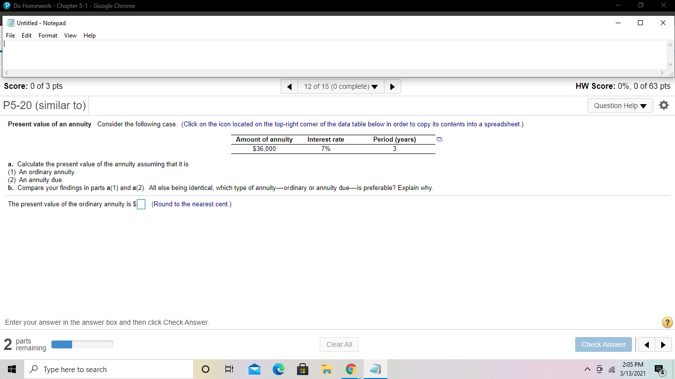 Notepad File Edit Format View Help Score: 0 of 3 pts 11
