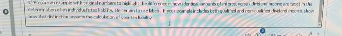  4. Prepare an example with criginal numbers to highiight the difference