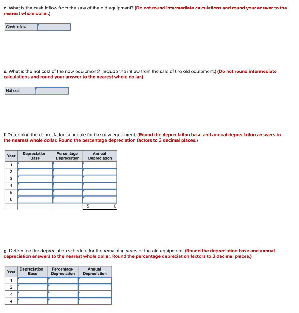 Equipment Co. purchased a computerized measuring device two years ago for $80,000.