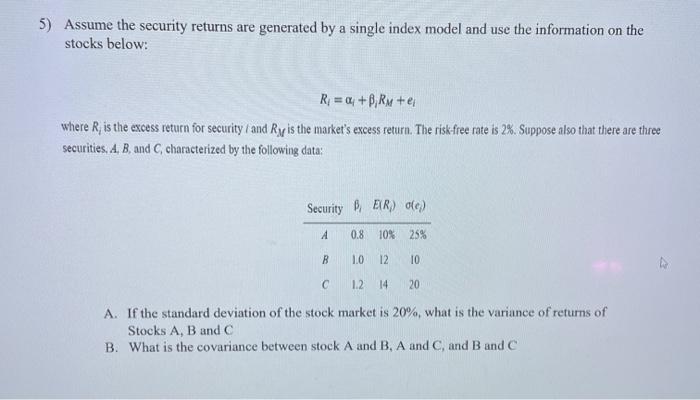 please show in excel. please also show the formulas you used to