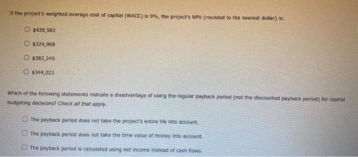 (PS) indicates the number of years required for a project to recover