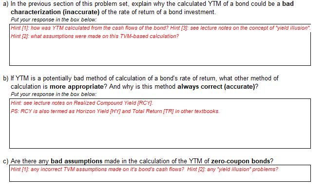 a) In the previous section of this problem set, explain why