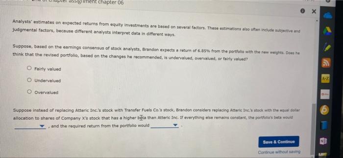 One of his clients holds a $7,500 portfolio that consists of four