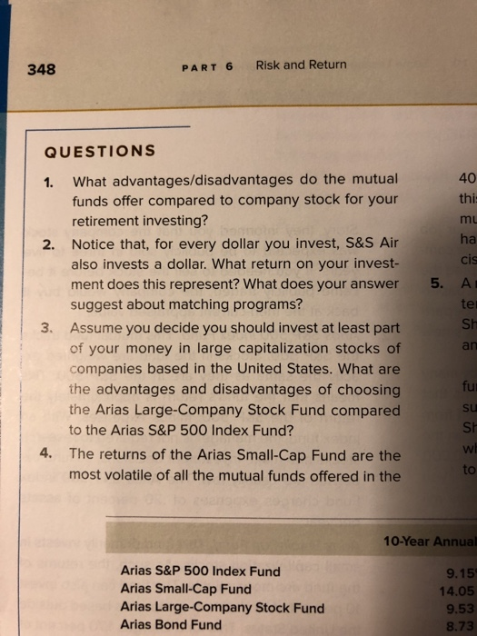 I need help with questions 1, 2, 3, and 4 on page