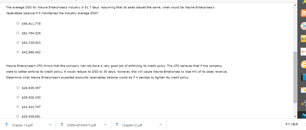 Wayne Enterprises's CFO has decided to take a closer look at the