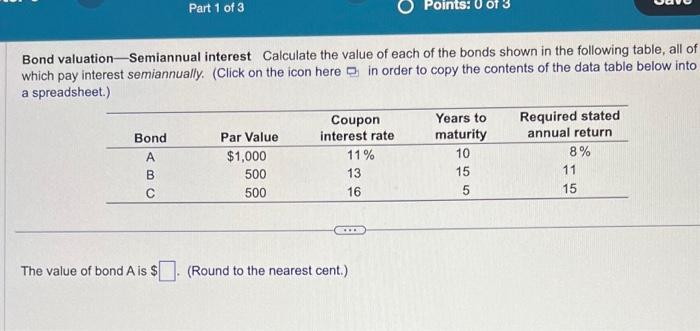 a - c bonds solving number 8 bond valuation quarterly interest Bond