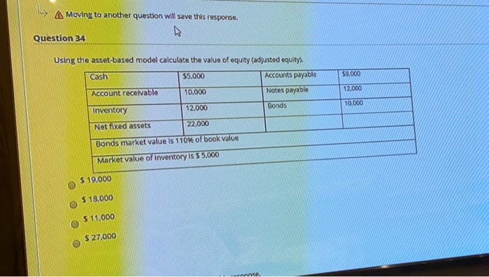  Moving to another question will save this response. Question 34 Using