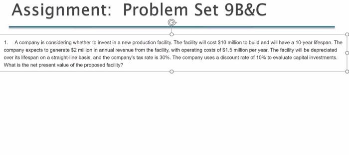 Please help asap Assignment: Problem Set 9B\&C