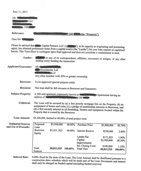  Based on the term Sheet example reviewed in Segment 7.2, AND