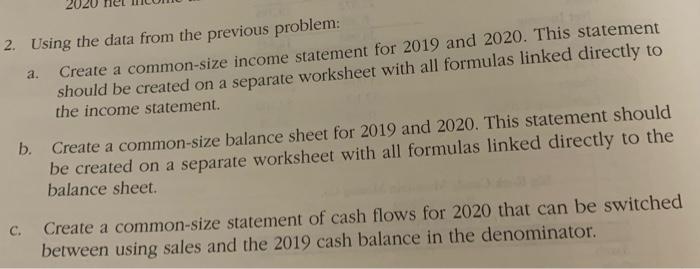  202 a. 2. Using the data from the previous problem: Create