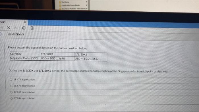  was Question 9 Please answer the question based on the quotes