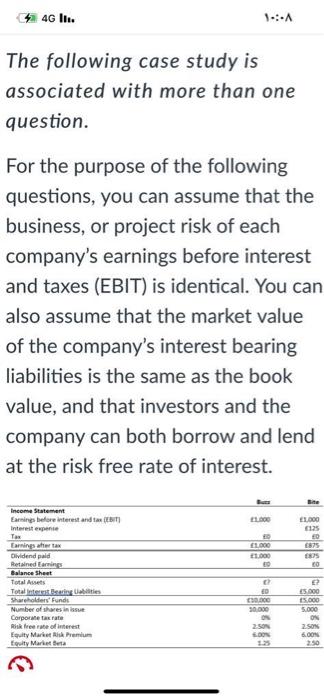 case study is associated with more than one question. For the purpose