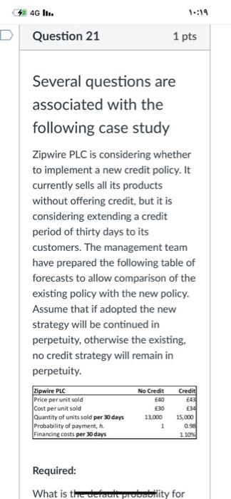 FAST answer please just need option 4G lI. : D Question 21