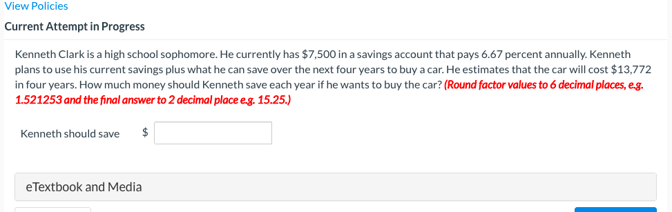 requires a payment of $630 for 12 years, starting a year from