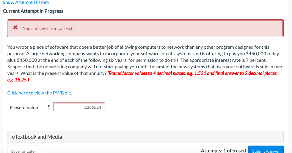 today. If your required rate of return is 7.0 percent, what is