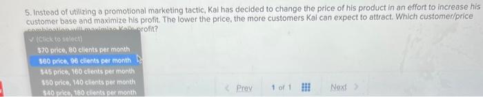 Total Revenue - Total Costs. Total Revenue (TR)= Price (P) Quantity Sold