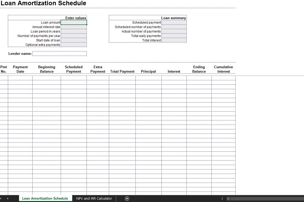  Instructions 10 POINTS Module 5 Homework: Project Analysis Assignment Loan Amortization