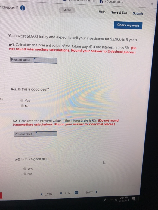  nsson-t chapter 5 Saved Help Save & Exit Submit Check my