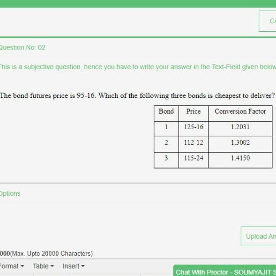 C Question No: 02 This is a subjective question, hence you