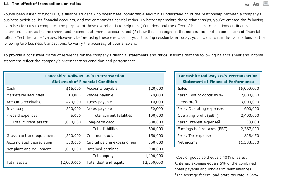 The pulldown options are no change, decrease, increase. 11. The effect of