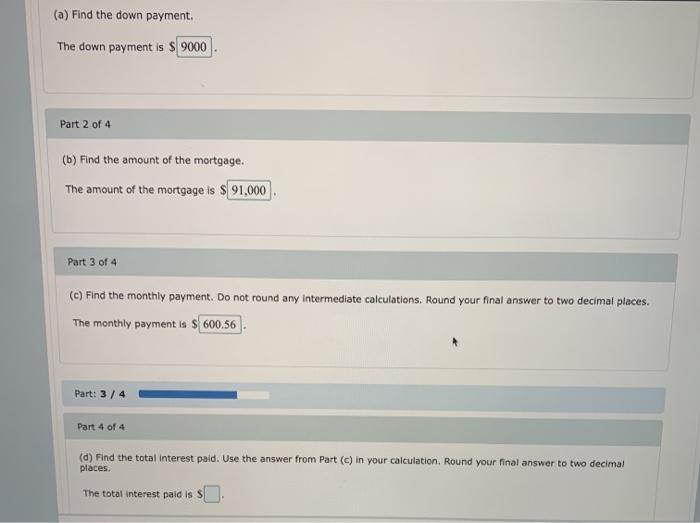 answer the question. Round your answers in (a)-(d) to two decimal places,