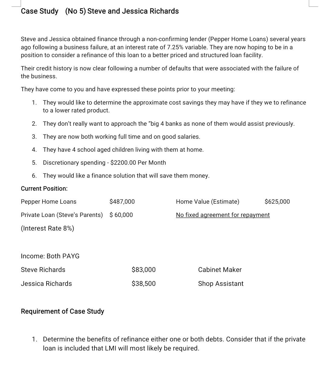 please do it correctly will upvote Case Study (No 5) Steve